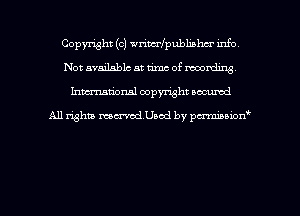 Copyright (c) wdm'lpublibhu info
Not available at time of xwoxding
hwrxum'onal copyright oacumd

All righta mm'chsed by pm'nibbion'