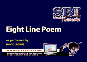 Eight Line Poem

as parfatmad by
OhVIO BOWIE

.www.samAnAouzcoml

amu- nnm-In. a .u an...
o a.- ..w.x. anou- toot