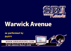 Warwick Avenue

as perlatmad by
DUFFY

.www.samAnAouzcoml

amu- nnm-In. a .u an...
o a.- ..w.x. anou- toot