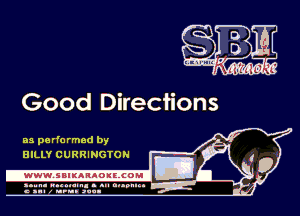 as pa rfo rmed by
BILLY CURRINGTON