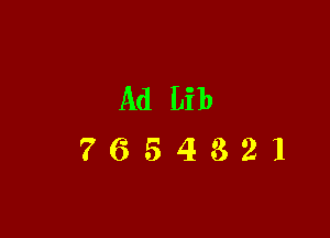 AdLib
7654321