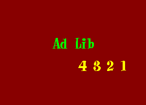 AdLib
4321