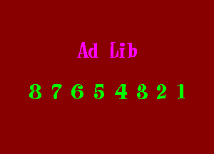 87654321