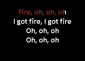 Fire, oh, oh, oh
lgot fire, lgot fire

Oh, oh, oh
Oh, oh, oh