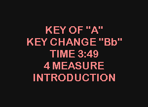 KEYOFA
KEYCHANGEBU'

WME3m9
4MEASURE
INTRODUCHON