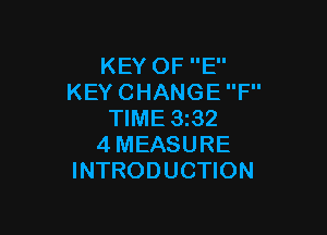 KEYOFE'
KEYCHANGEP'

WME332
4MEASURE
INTRODUCHON