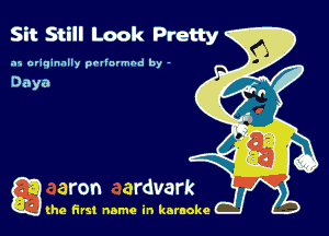 Sit Still Look Pretty

.15 originally povinrmbd by -

g the first name in karaoke