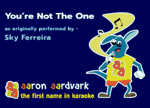 You're Not The One

.15 originally povinrmbd by -

Sky Ferreira

a the first name in karaoke