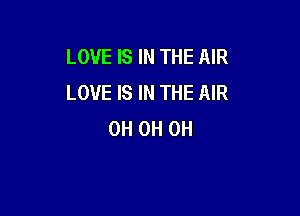 LOVE IS IN THE AIR
LOVE IS IN THE AIR

0H 0H 0H