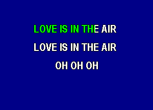 LOVE IS IN THE AIR
LOVE IS IN THE AIR

0H 0H 0H