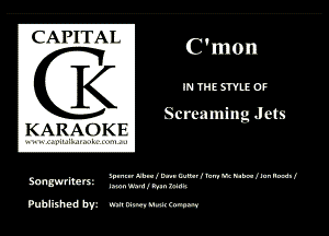 ('AI'IIAI
C

Screaming J ets

KARAOK I

WMIMWIMIIWIMMI
m I-nU-Ilmm

Hm