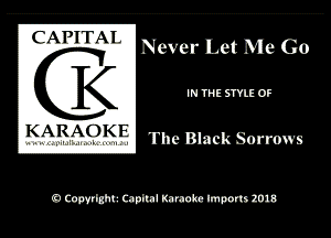 (AM I Al

(K

K A R A0 K I The Black sorrows

a mm mm mm Imports 20