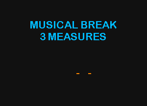 MUSICAL BREAK
3 MEASURES