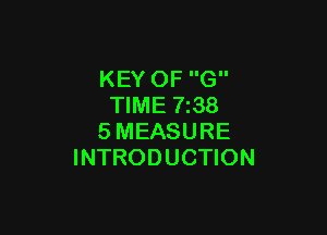 KEY OF G
TIME 7z38

SMEASURE
INTRODUCTION