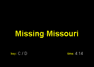 MissingMissouri