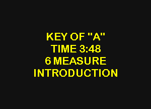 KEY OF A
TIME 3z48

6MEASURE
INTRODUCTION