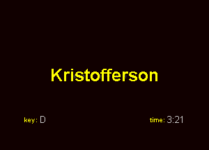 Kristofferson