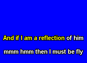 And if I am a reflection of him

mmm hmm then I must be fly
