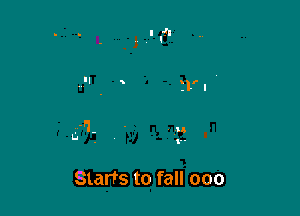 Starts to fall ooo