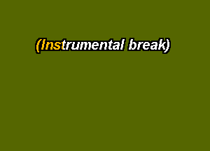 (Instrumenta! break)