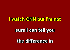 lwatch CNN but I'm not

sure I can tell you

the difference in