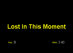 Lost In iFhis Moment