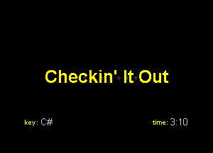 Checkink WOut