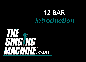 12 BAR
In troduction

WE

5mm
mmmmsrwm