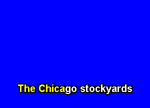 The Chicago stockyards