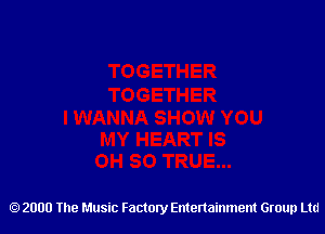 2000 The Music Factory Entertainment Group Ltd