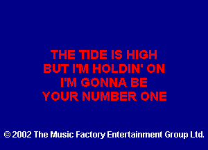 2002 The Music Factory Entertainment Group Ltd.