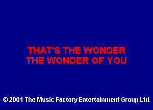 2001 The Music Factory Entertainment Group Ltd.