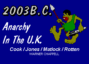 20038. C? .
,4namfzy

.949

In 1719 (NC

Cook l Jones I Matlock l Rotten
WARNER CHAPPELL