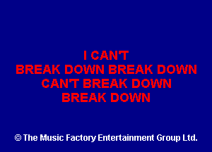 The Music Factory Entertainment Group Ltd.