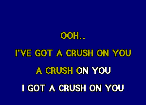 00H..

I'VE GOT A CRUSH ON YOU
A CRUSH ON YOU
I GOT A CRUSH ON YOU