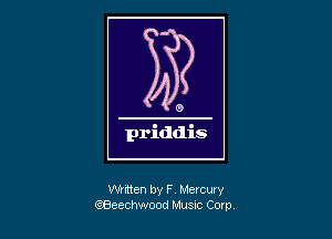 Written by F Mercury
QBeechwood MUSIC Com