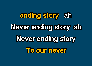 ending story ah

Never ending story ah

Never ending story

To our never