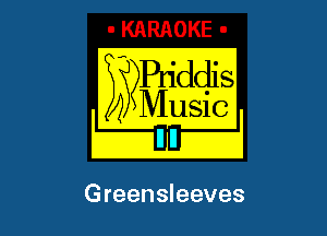 B?Pn'ddis

I 4 Music I

Greensleeves