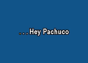 ...Hey Pachuco