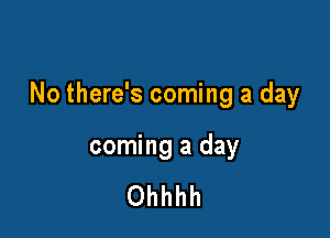 No there's coming a day

coming a day

Ohhhh