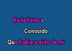 Conocido