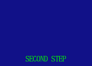 SECOND STEP