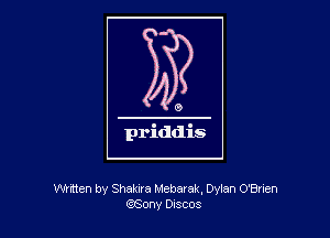 Whtten by Shakira Meharak, Dylan O'Brien
QSOny DISCOS