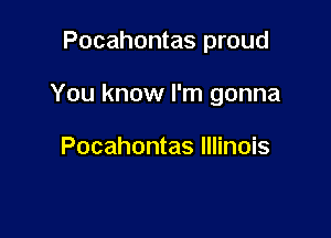 Pocahontas proud

You know I'm gonna

Pocahontas Illinois