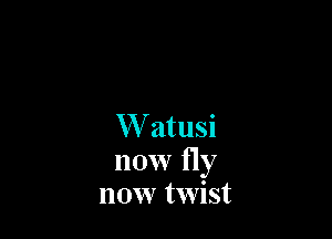 XVatusi
now fly
new twist