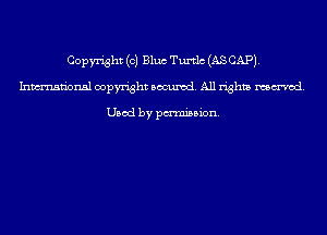 Copyright (c) Bluc Turtlc (AS CAP).
Inmn'onsl copyright Banned. All rights named.

Used by pmm'ssion.