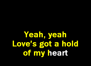 Yeah,yeah
Love's got a hold
of my heart
