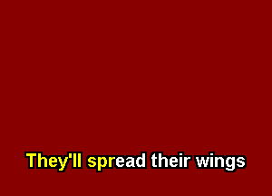 They'll spread their wings