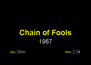 Chain ofieols
1967