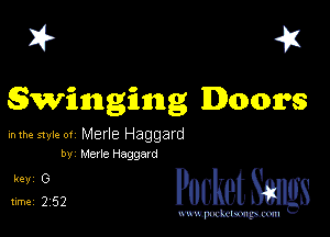 I? 451

8W1'1nnginng Doors

mm style or Merle Haggard
by Merle Haggard

5,122 cheth

www.pcetmaxu